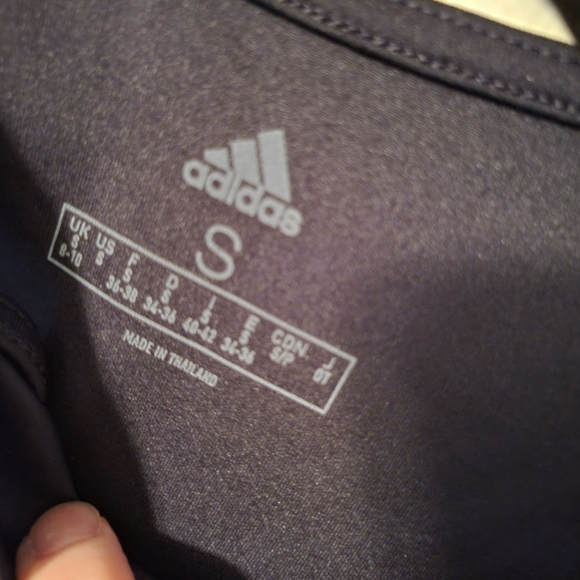 Adidas aeroready long sleeve cutout crop top, SMALL NWT - Picture 3 of 6